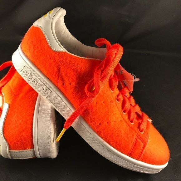 Very Rare PHARRELL Williams Adidas Stan Smith TNS Orange Tennis Balls - Picture 1 of 13